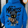 Herren Oversized Bear Print Hoodie – Casual Streetwear Sweatshirt