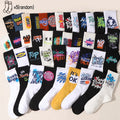 Hip-Hop Socken Lang — Street Style Unisex | 5 oder 10 Paar | EU 36–43