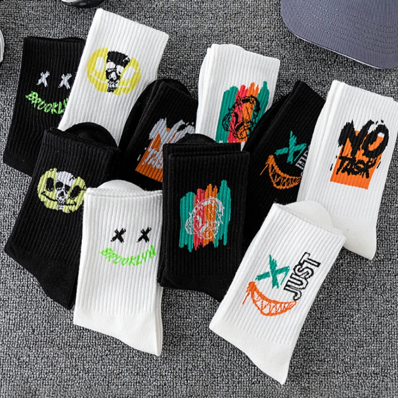 Graffiti Socken für Paare & Unisex — 5 oder 10 Paar | EU 36–45