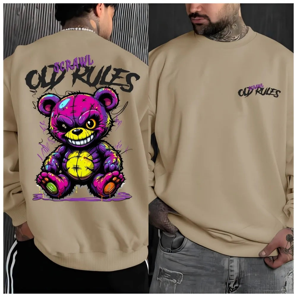 Evil Bear Longsleeve Herren — Street Style Print Shirt | S–6XL
