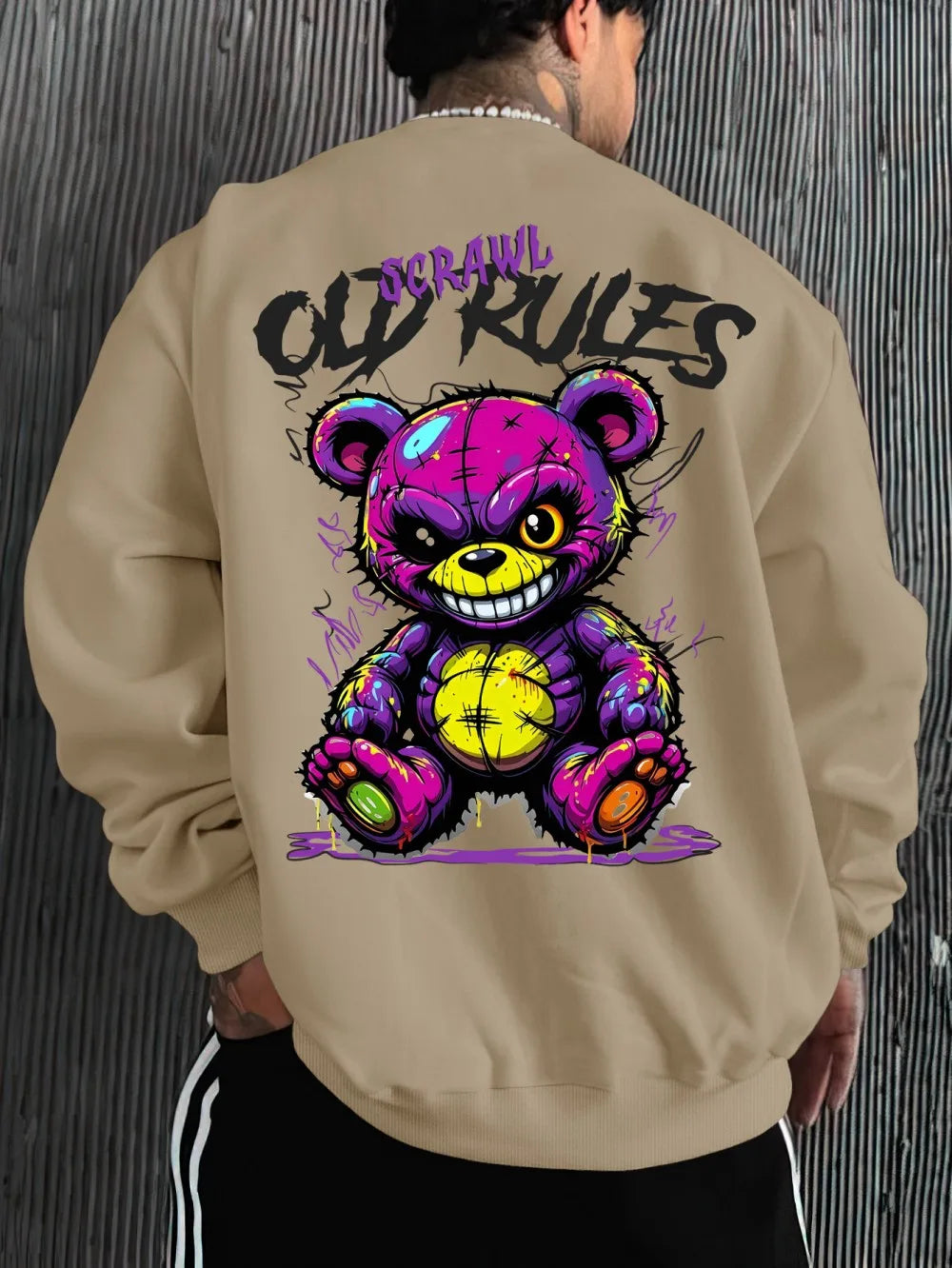 Evil Bear Longsleeve Herren — Street Style Print Shirt | S–6XL