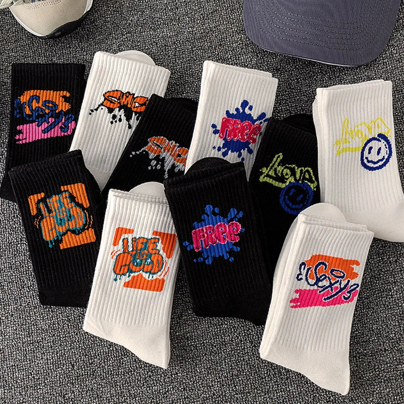Graffiti Socken für Paare & Unisex — 5 oder 10 Paar | EU 36–45