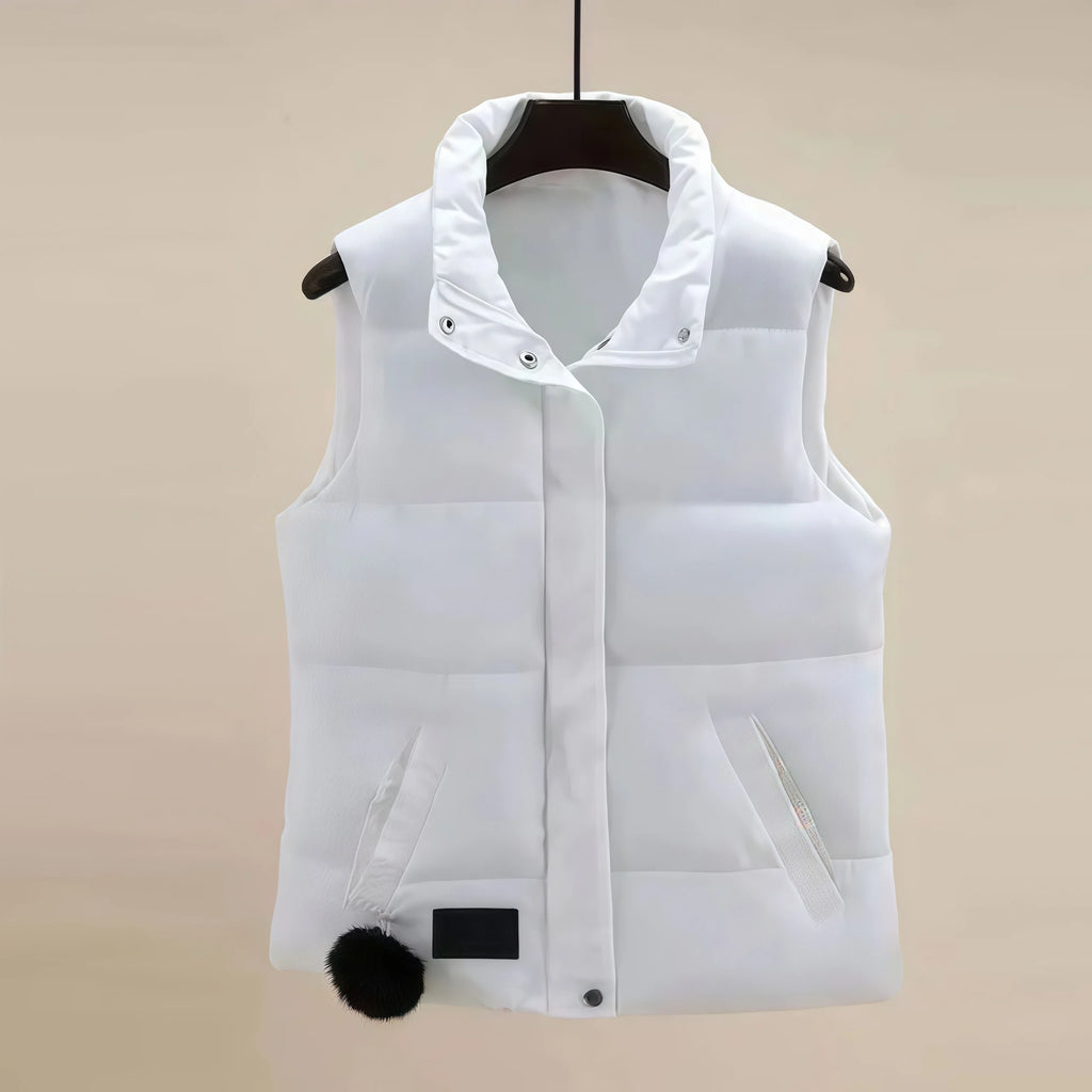 Damen Fleece-Weste mit Reißverschluss & Taschen — Warm, Stylish, Vielseitig
