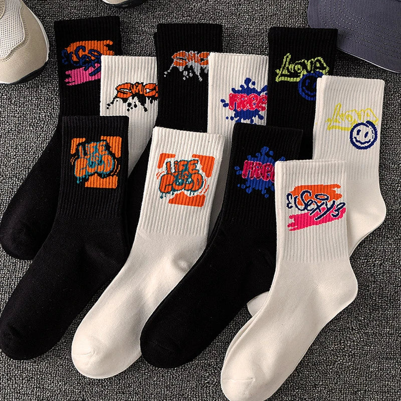 Graffiti Socken für Paare & Unisex — 5 oder 10 Paar | EU 36–45