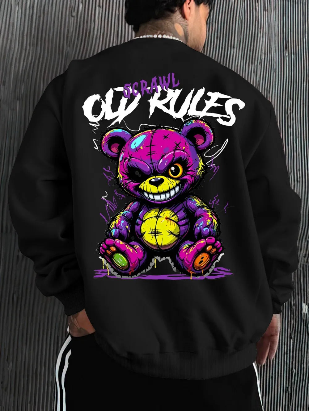 Evil Bear Longsleeve Herren — Street Style Print Shirt | S–6XL