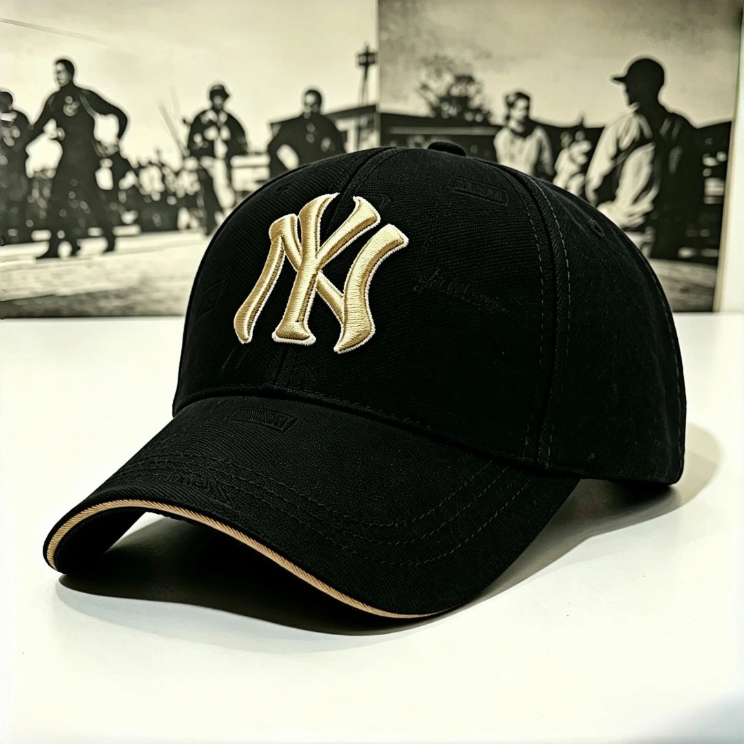 Bestickte Baseballkappe aus New York – Verstellbar – Retro-Vintage-Sonnenhut – Outdoor-Sport-, Reise-, Streetwear- und Arbeitsmütze – Anzug