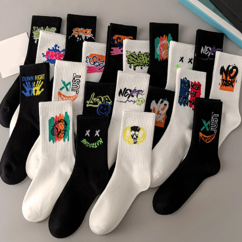 Graffiti Socken für Paare & Unisex — 5 oder 10 Paar | EU 36–45