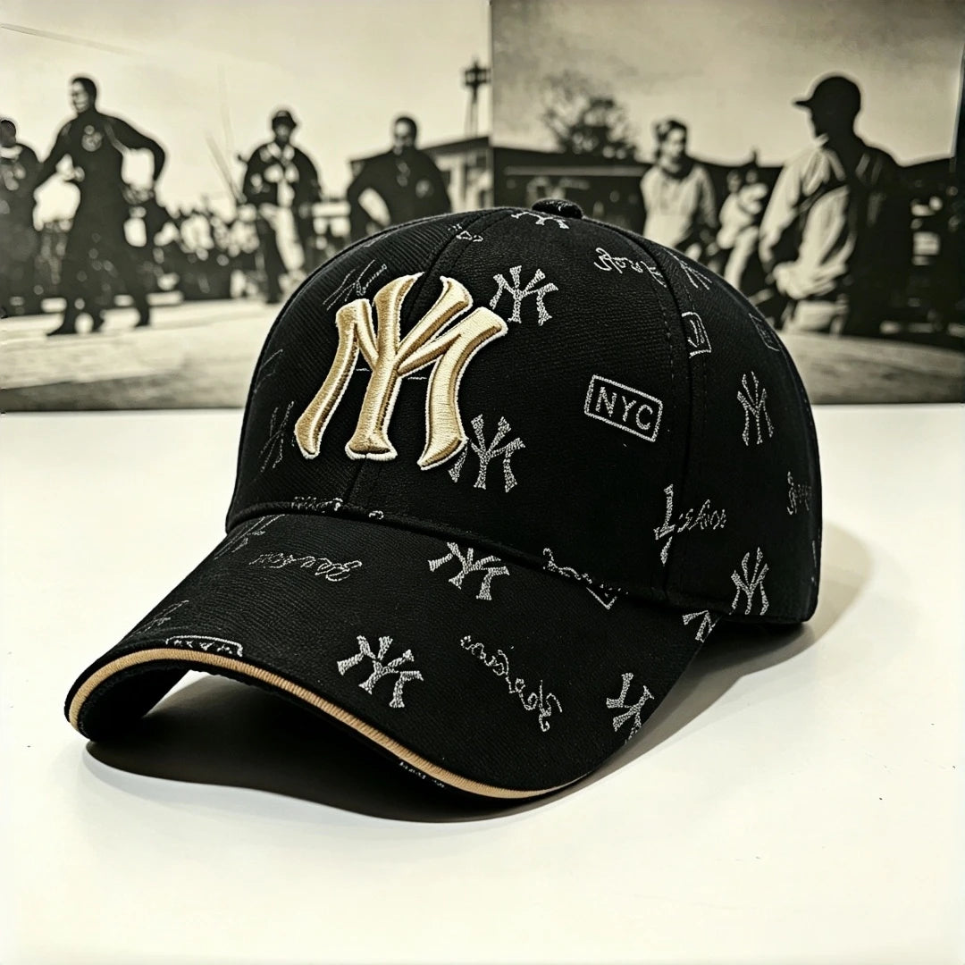 Bestickte Baseballkappe aus New York – Verstellbar – Retro-Vintage-Sonnenhut – Outdoor-Sport-, Reise-, Streetwear- und Arbeitsmütze – Anzug
