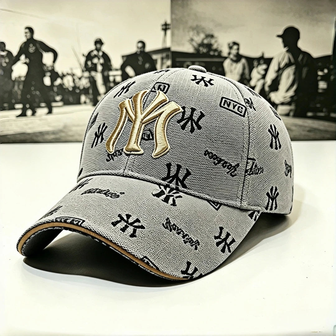 Bestickte Baseballkappe aus New York – Verstellbar – Retro-Vintage-Sonnenhut – Outdoor-Sport-, Reise-, Streetwear- und Arbeitsmütze – Anzug