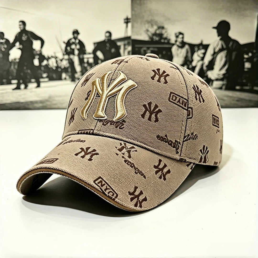 Bestickte Baseballkappe aus New York – Verstellbar – Retro-Vintage-Sonnenhut – Outdoor-Sport-, Reise-, Streetwear- und Arbeitsmütze – Anzug