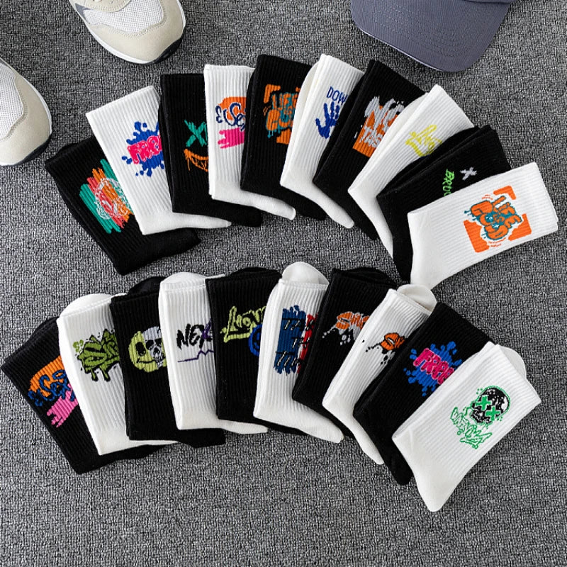 Graffiti Socken für Paare & Unisex — 5 oder 10 Paar | EU 36–45