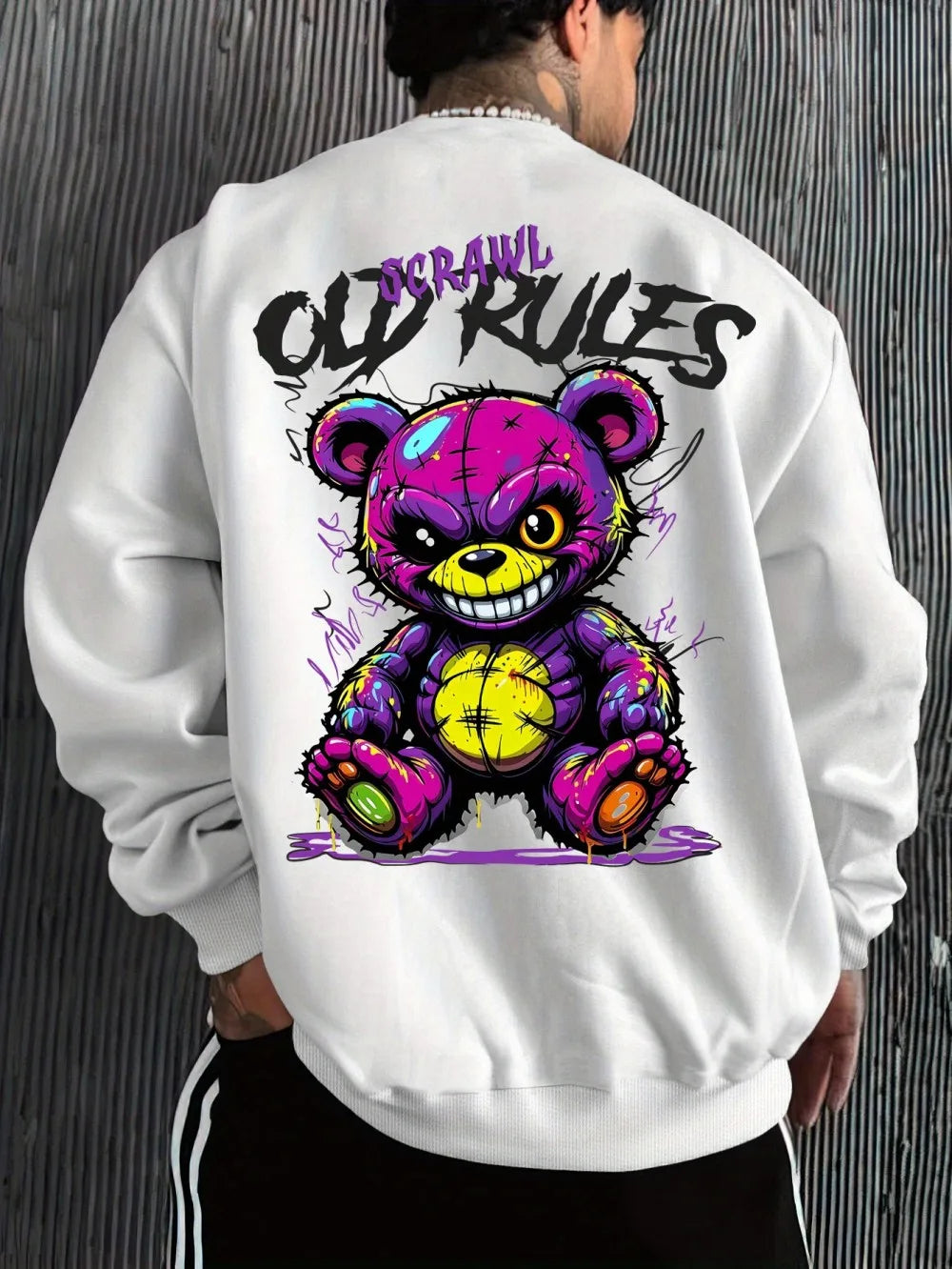 Evil Bear Longsleeve Herren — Street Style Print Shirt | S–6XL