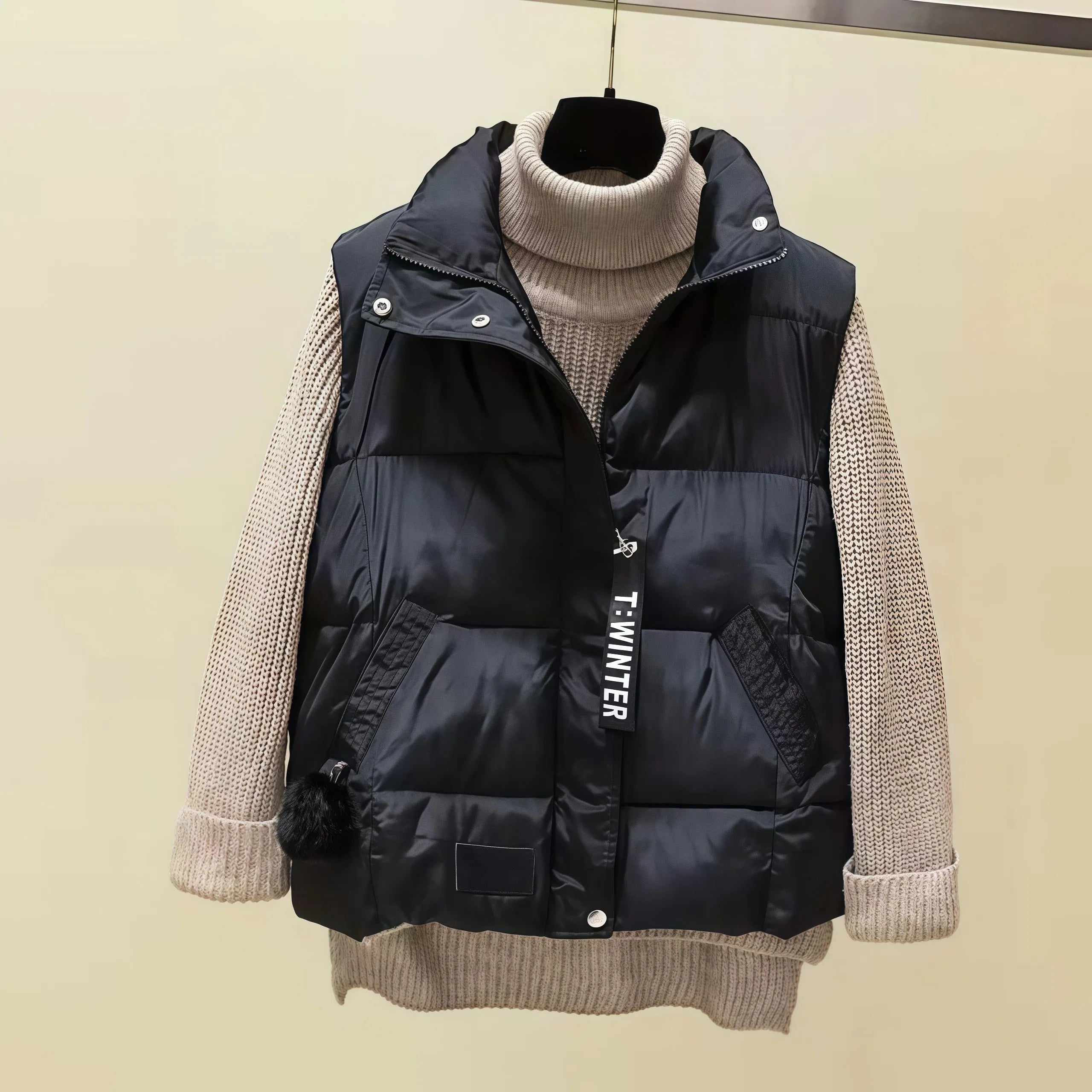 Damen Fleece-Weste mit Reißverschluss & Taschen — Warm, Stylish, Vielseitig